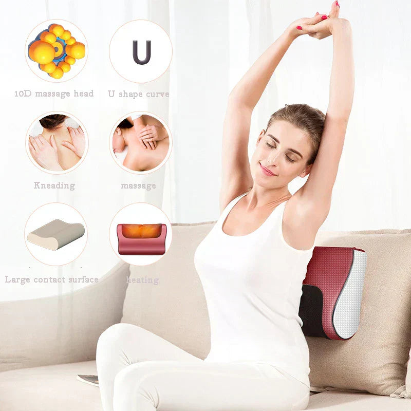 SANQUIX™ Red Pillow Massager – جهاز تدليك الوسادة الحمراء