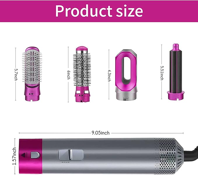 SANQUIX™ Hot Hair Brush 5 in 1 – فرشاة الشعر الساخنة 5 في 1