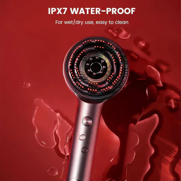 SANQUIX™ Scalp Massager Brush (Red) – فرشاة تدليك فروة الرأس (حمراء)